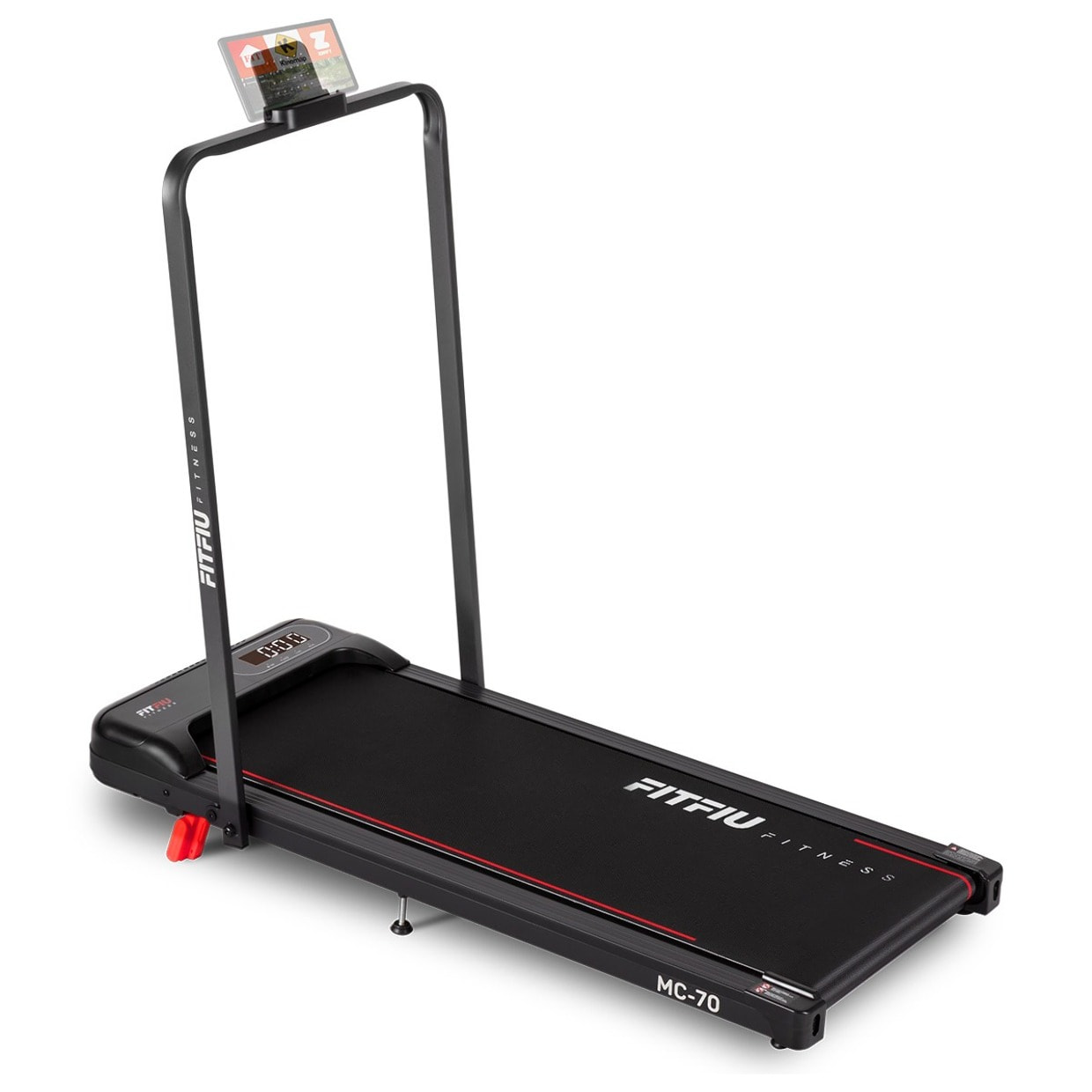 Cinta de correr plegable ultracompacta,10km/h, manillar abatible, 750W