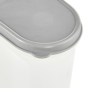 Dispensador de cereales 21,5 x 9,5 x 24, gris urbano