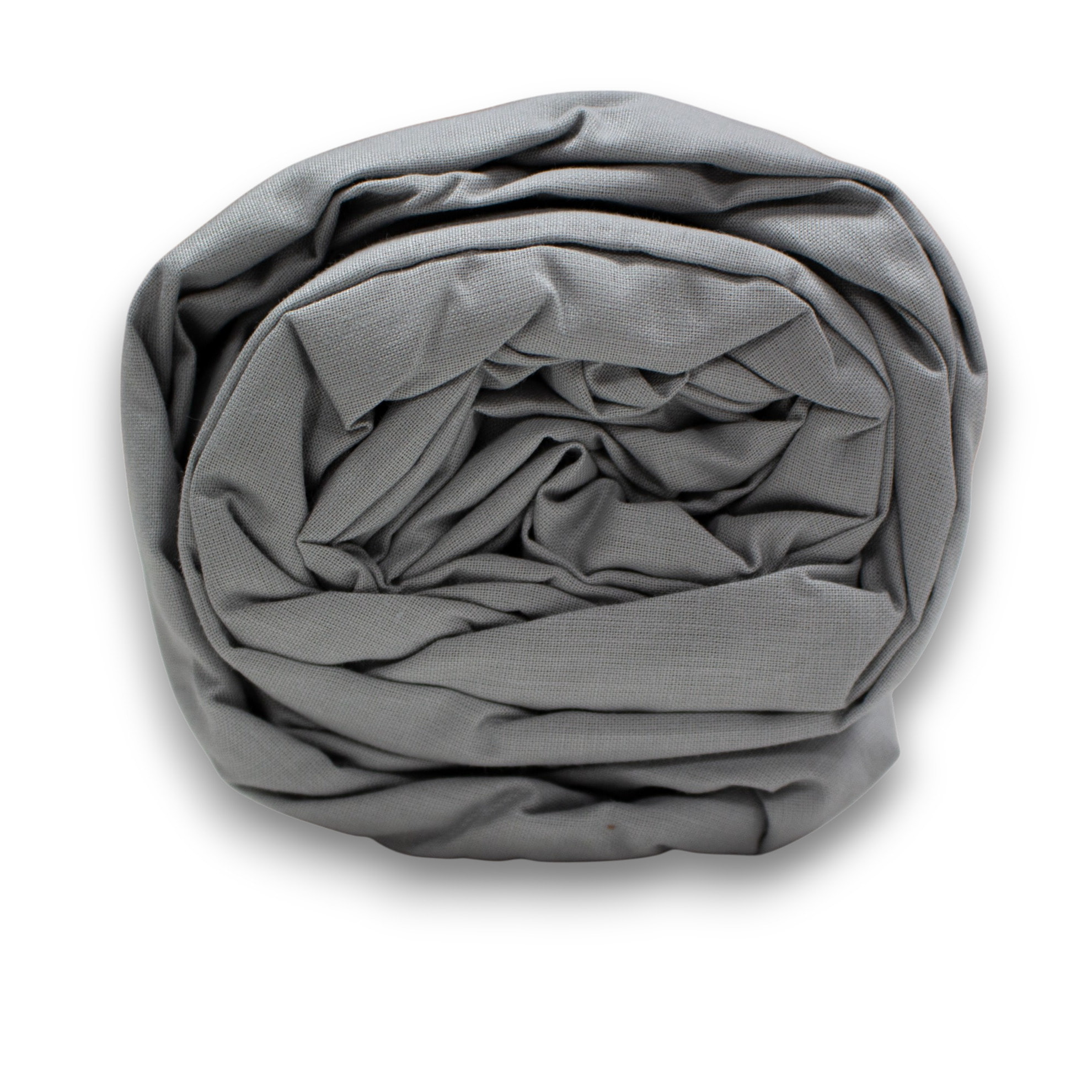 LENZUOLO SOTTO CON ANGOLI LETTO MATRIMONIALE IN COTONE 60 FILI TINTA UNITA GRIGIO SCURO H.30