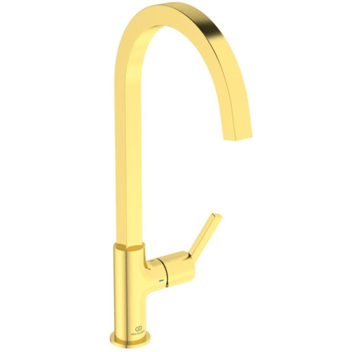 Robinet de cuisine IDEAL STANDARD Gusto carre or