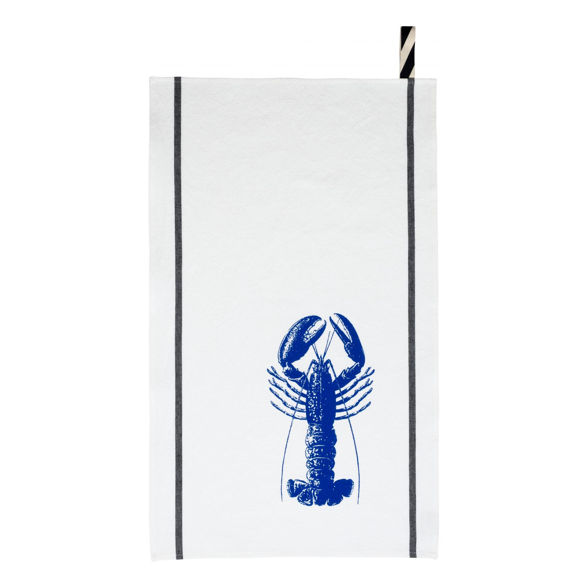 Torchon Homard Bleu mécano