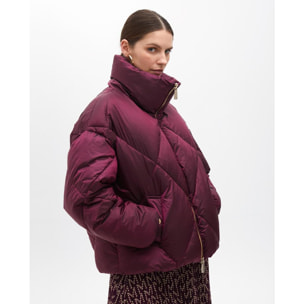 Anorak Metallico Trapuntato Midi