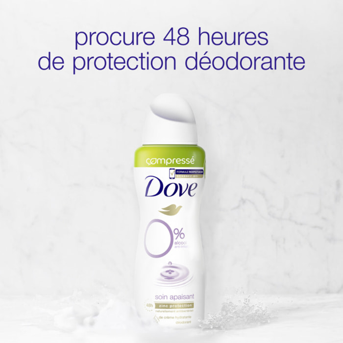 Pack de 6 - Dove 0% soin apaisant ATO compressé 100ML