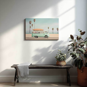 Tableau bord de mer Surf Car Beach Toile imprimée