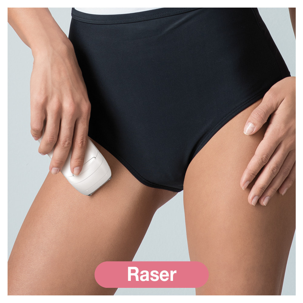 Braun Épilateur Silk Épil 5 - Avec Brosse Visage - Blanc/Rose