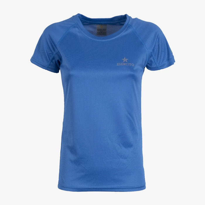 T-shirt Esercito a maniche corte sport azzurra donna