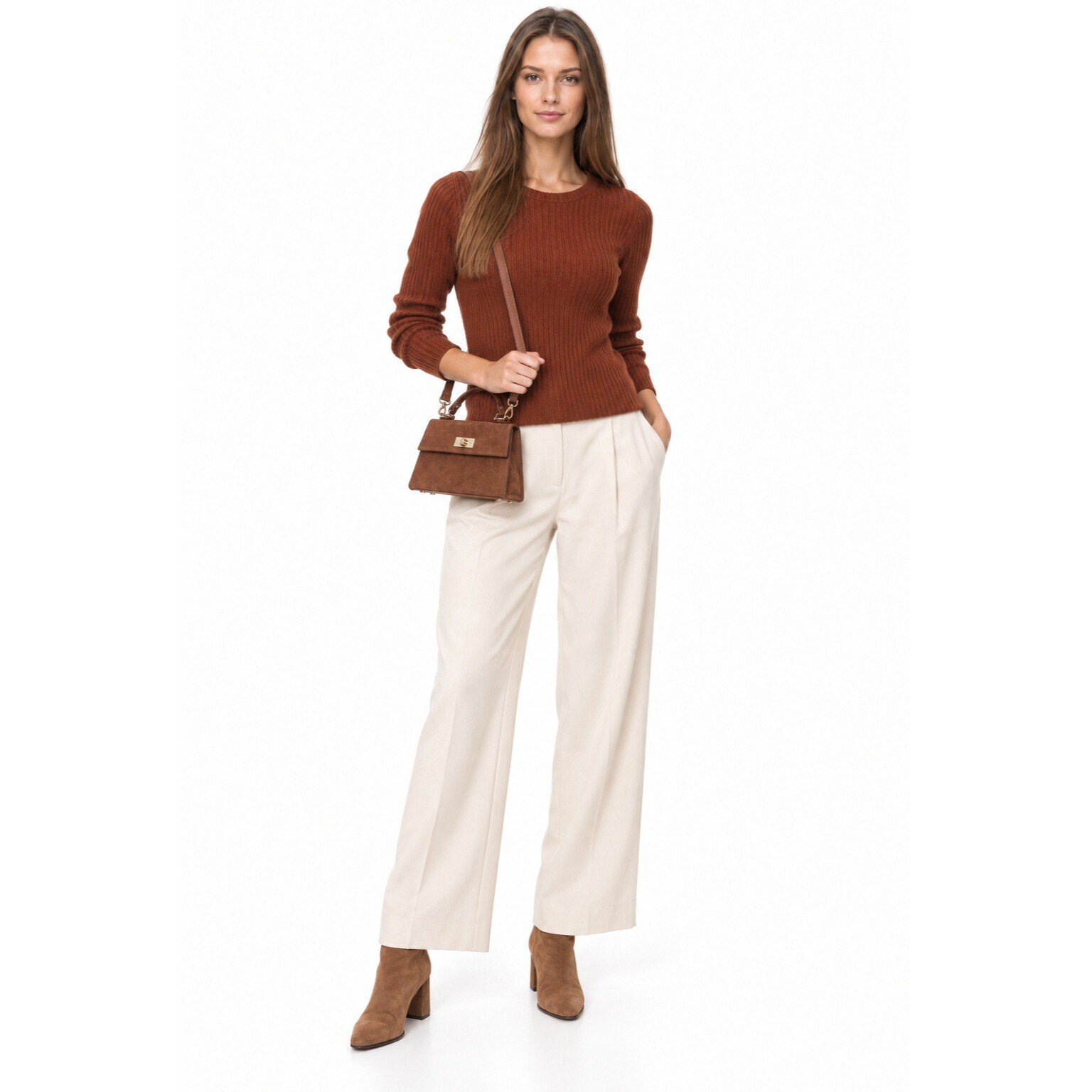 Tote Anna Luchini Cammello