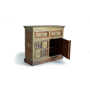 Cómoda - madera de acacia - 90x105x40cm
