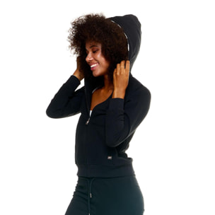 Chándal de mujer Leone con capucha Chándal ocio con cremallera completa