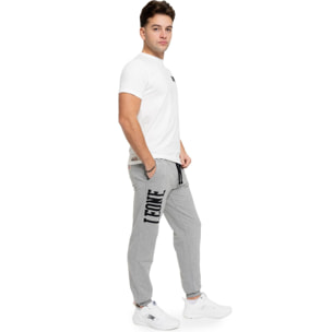 Pantalone sportivo invernale da uomo con polsino e logo grande 'Basic'