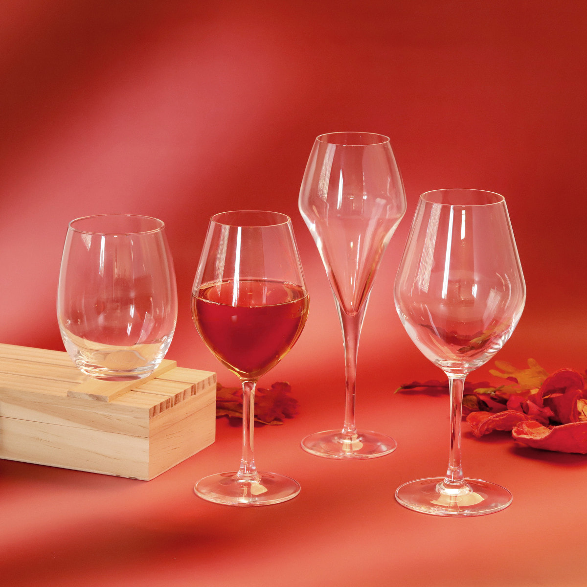 Lys  - Juego de 6 copas de vino 25 cl y 6 copas de vino 35 cl