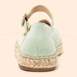 Zapatos N679 SILK SUEDE MENTA / CAMPOS color Menta