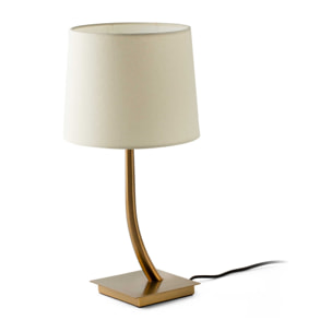 REM Lampe de table bronze/beige