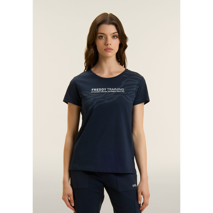 T-shirt “FREDDY TRAINING” con Motivo Grafico