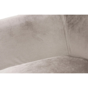 Chaise haute de bar en velours et piétement métal - 5 coloris - KING