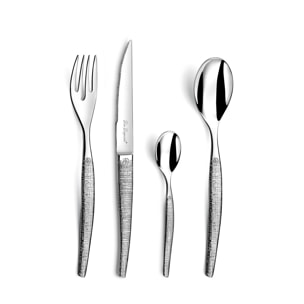 Jet Styl - Cubertería de 50 piezas con cuchillos de carne