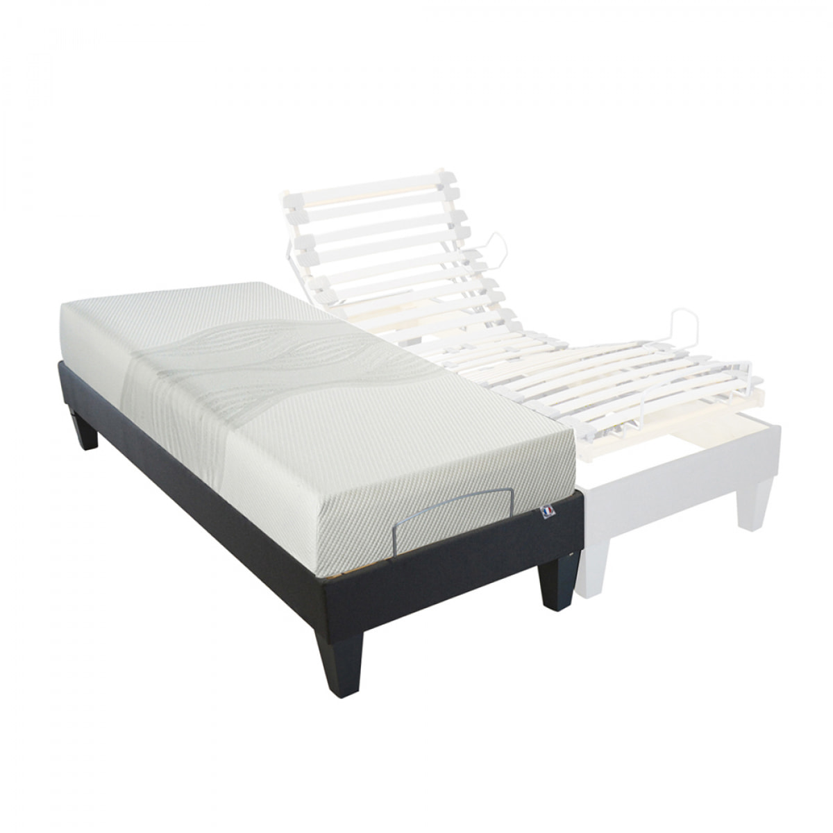 Ensemble Electrique AMIRAL | Matelas + Sommier | 90 x 200 cm