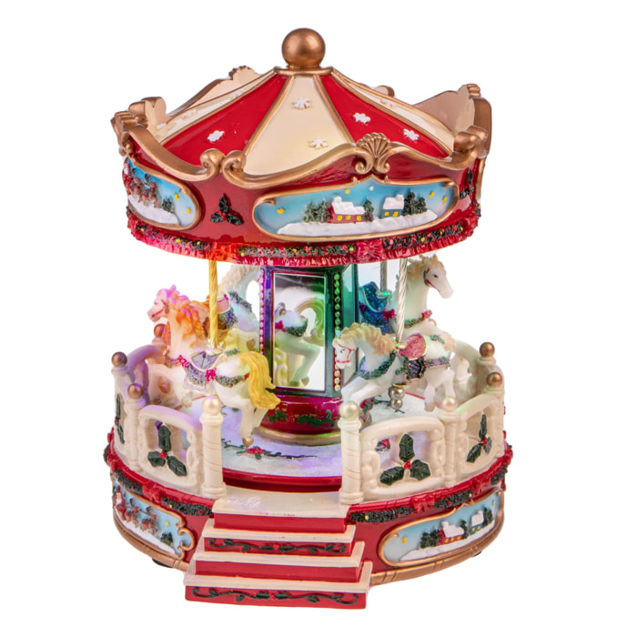 Giostra 21xh25 cm carillon mus-mov-luci - Pezzi 1 - ALTRO - Bianchi Dino SpA