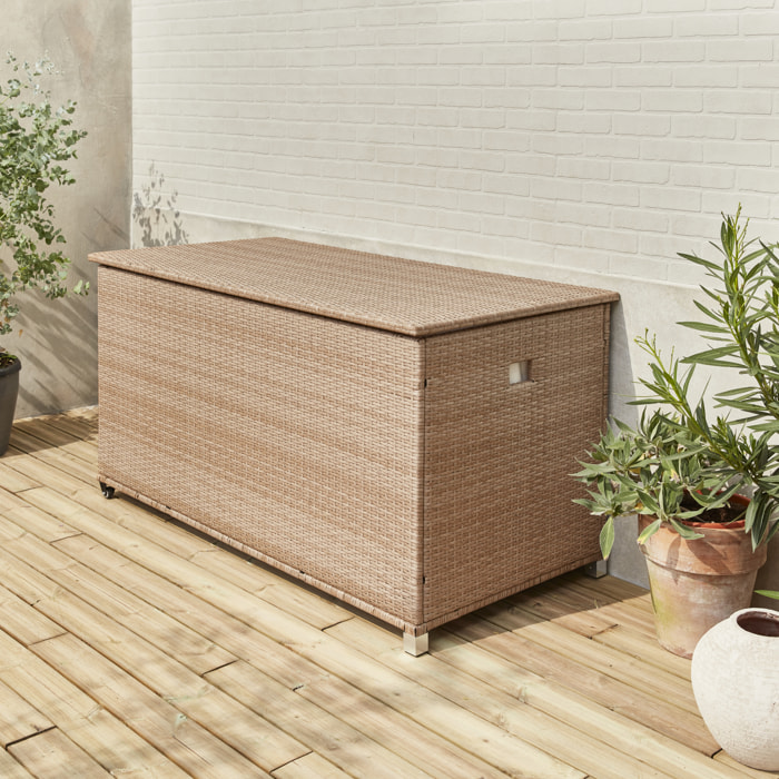 Coffre de jardin résine tressée 790L CASSAPANCA