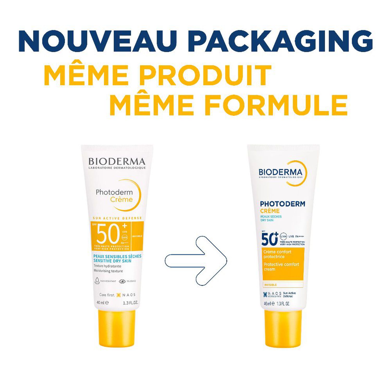 Photoderm - Crème Invisible - Peaux Sensibles -  SPF50+ 40 ml