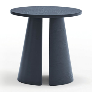 Mesa auxiliar redonda Cep azul oscuro