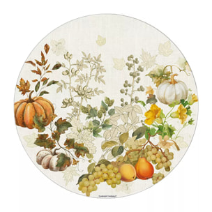 Set vinyle 860 g/m² imprimé beige orange Delices d'automne potiron