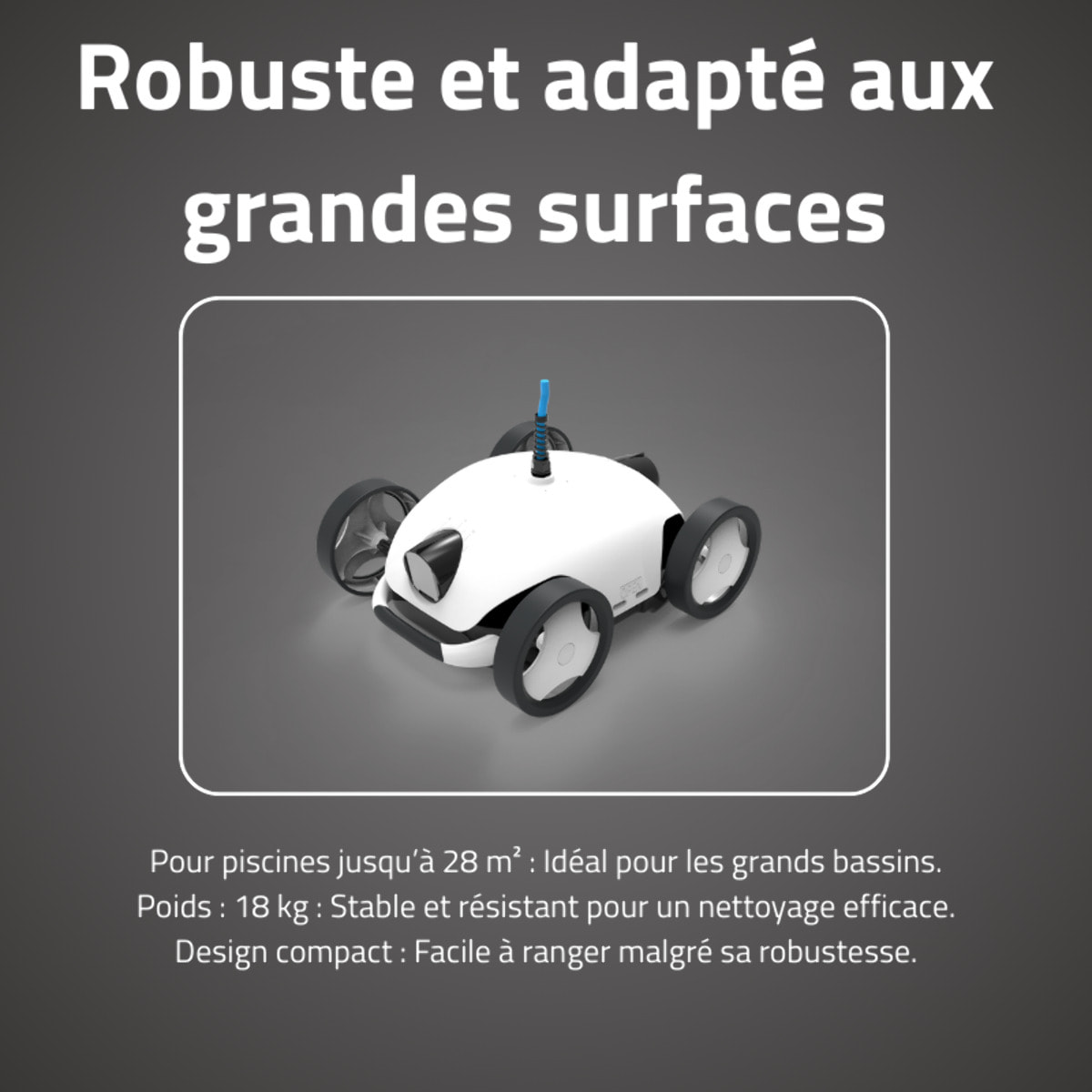 Bestway Robot piscine électrique Falcon+ - nettoyage fond et pentes - 28m² max