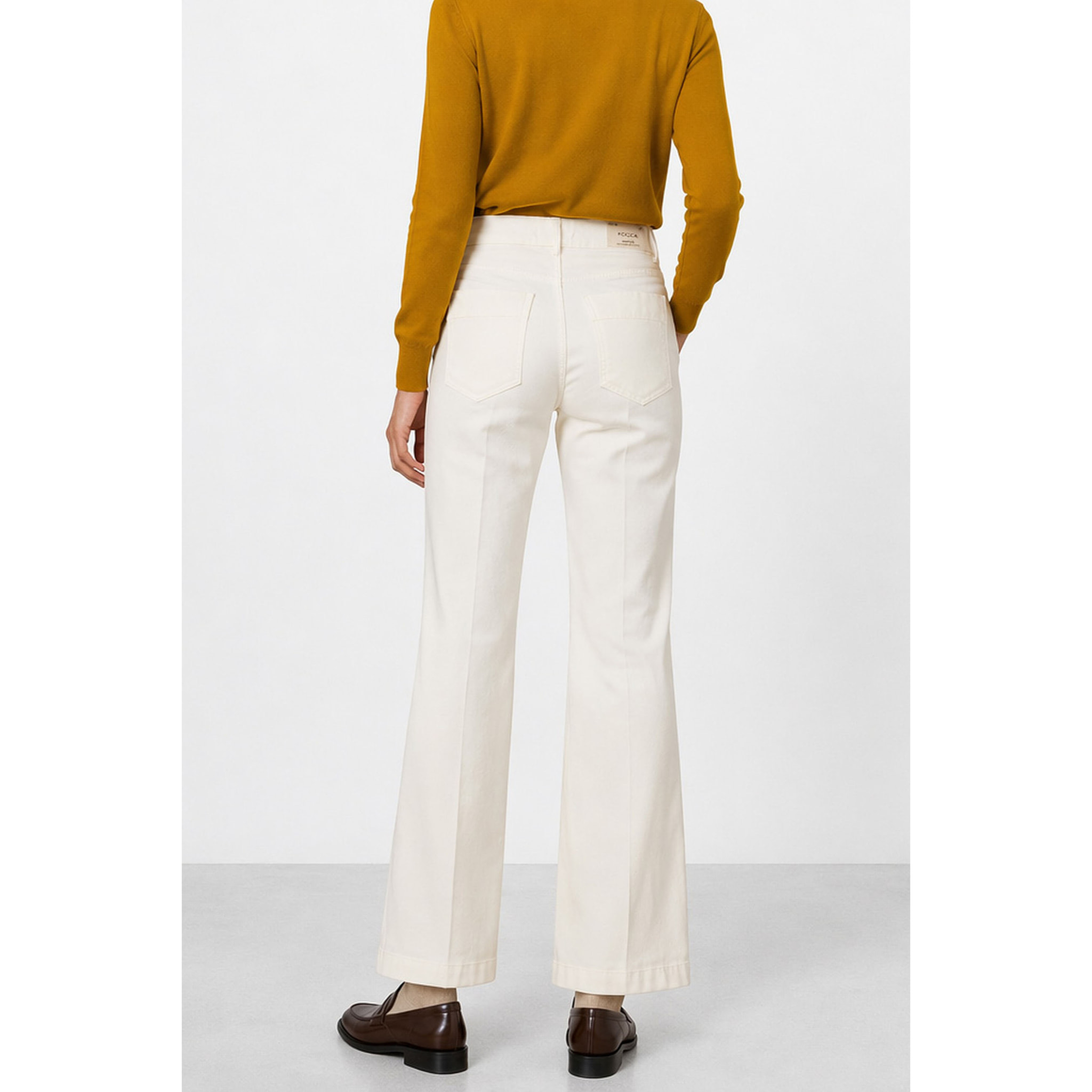 Kocca - Pantaloni da donna a vita alta in cotone elasticizzato Donna