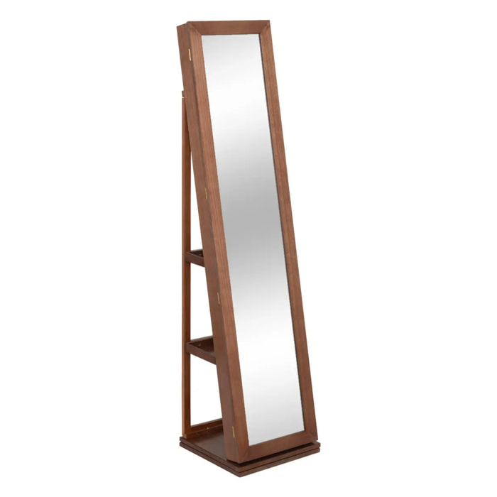 Armoire à bijoux "Vivia" bois marron H168cm