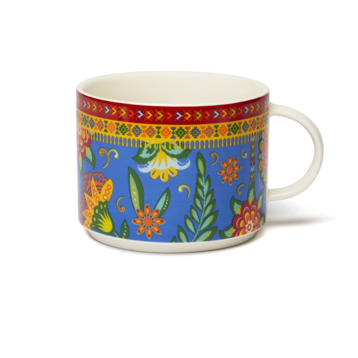 Set 4 Tazze Jumbo Excelsa – Gipsy Soul, New Bone China Multicolore