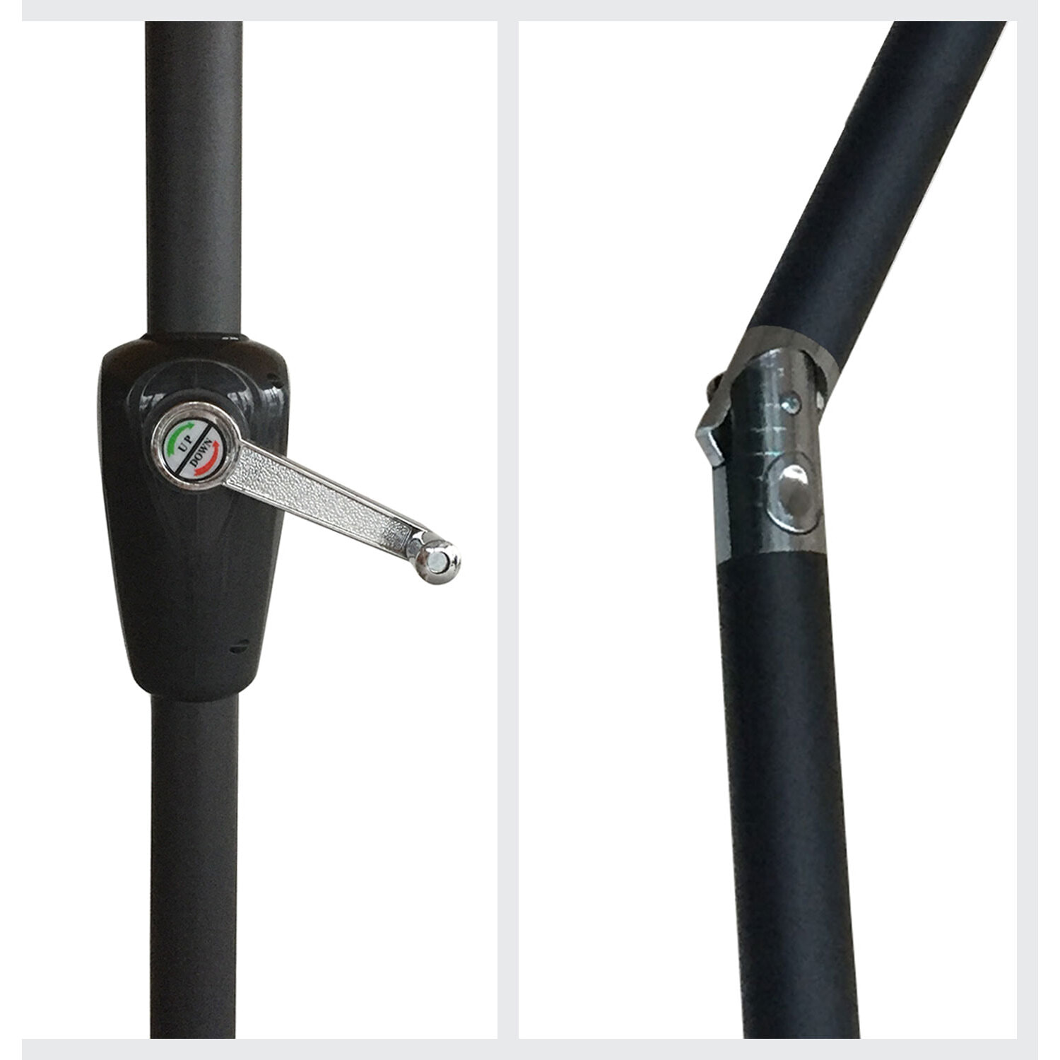 Parasol droit HAPUNA rond -