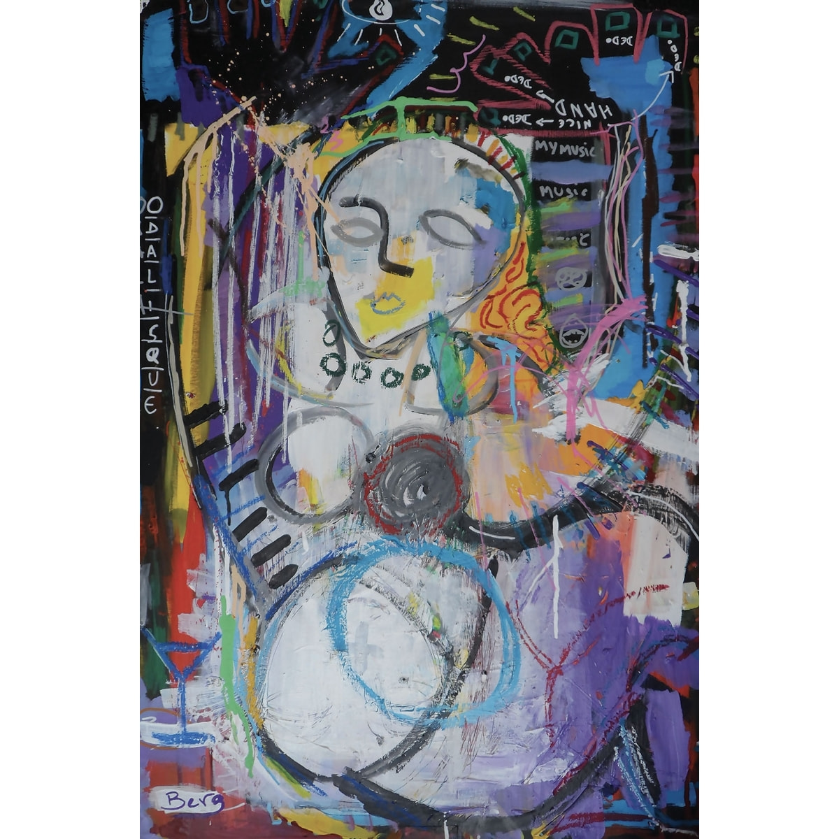 Tableau abstraite odalisque Tableau plexiglas