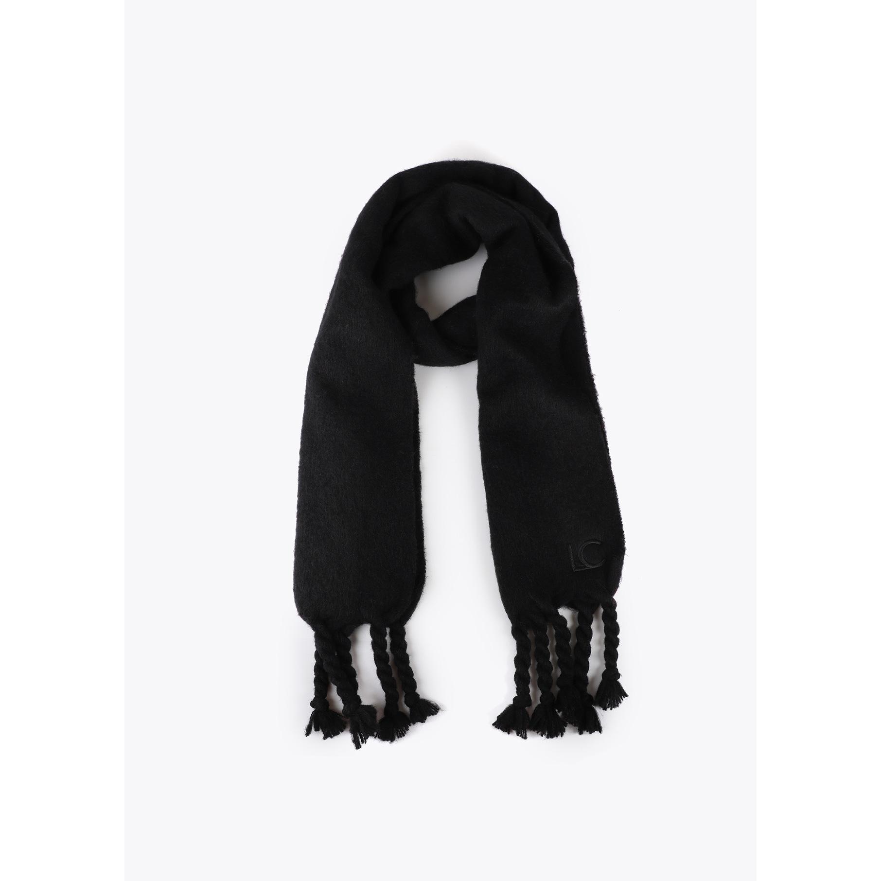 Sciarpa Liscia con Frange Spesse
