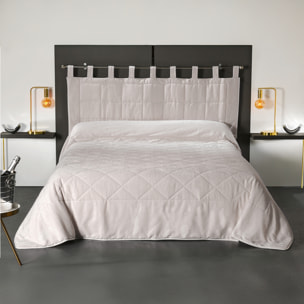 Coussin Tête de Lit à l' Aspect Velours - Beige