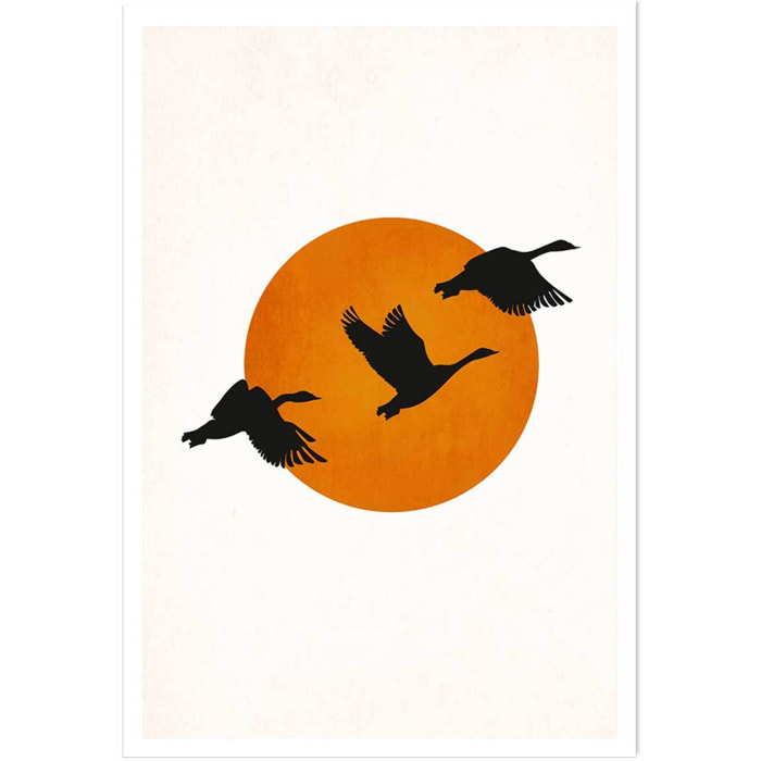 Affiche ""Retour des grues"" Affiche seule