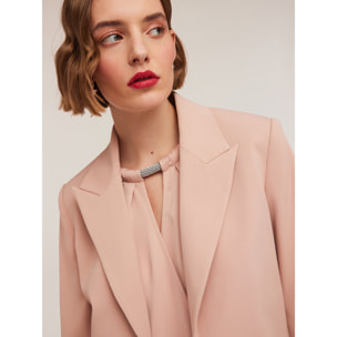 Motivi - Chaqueta Spencer de lona mezcla de algodón - Rosa
