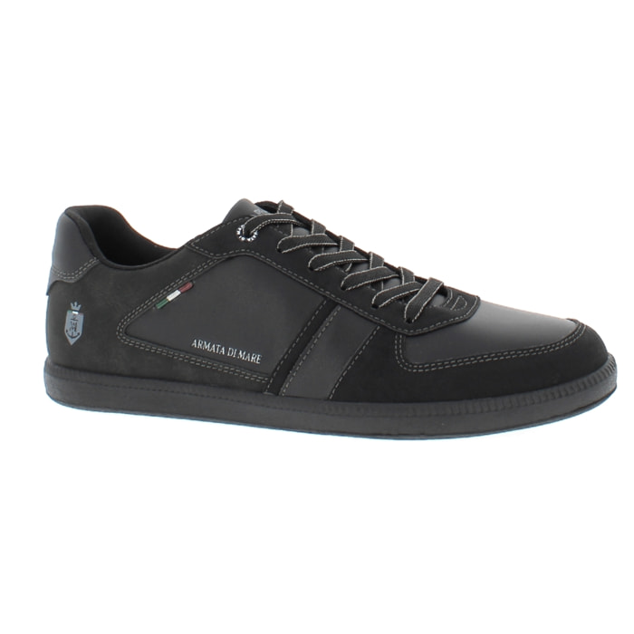 Armata di Mare Scarpe Uomo Sneakers Basse Stringate con Soletta Rimovibile in Memory Foam AMU W24M612 Black