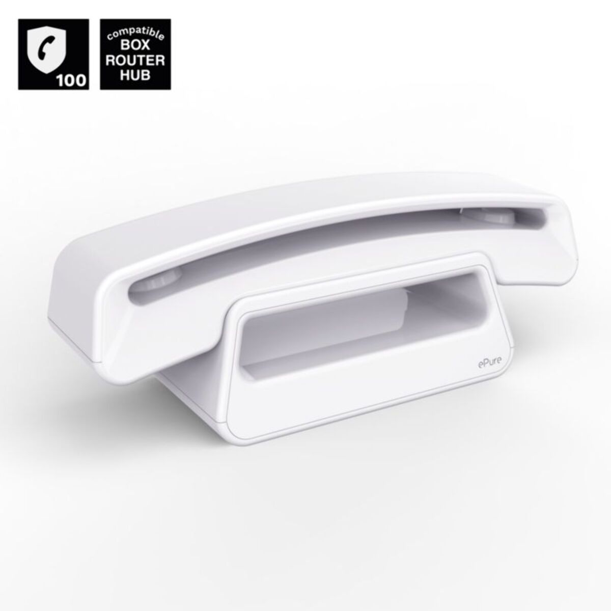 Téléphone sans fil ALCATEL ePure Iconic Blanc