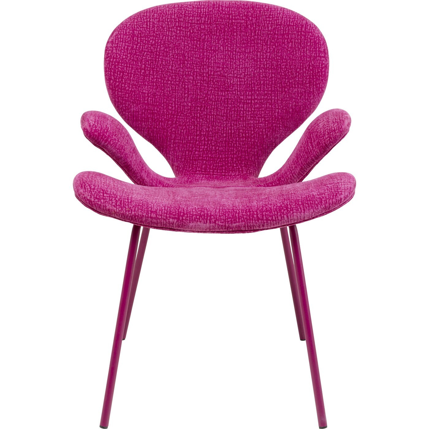 Chaise avec accoudoirs Soft Blossom rose Kare Design