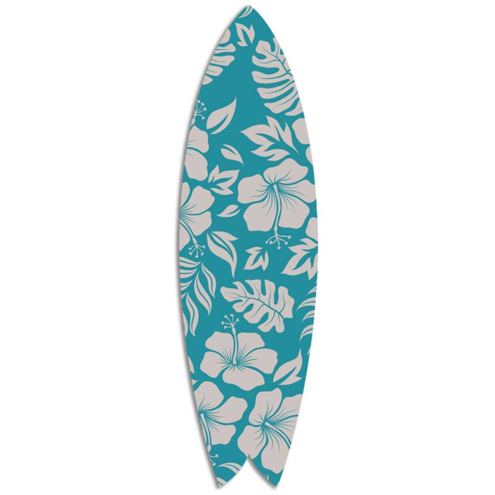 Planche de surf décorative Hibiscus Tableau alu Dibond