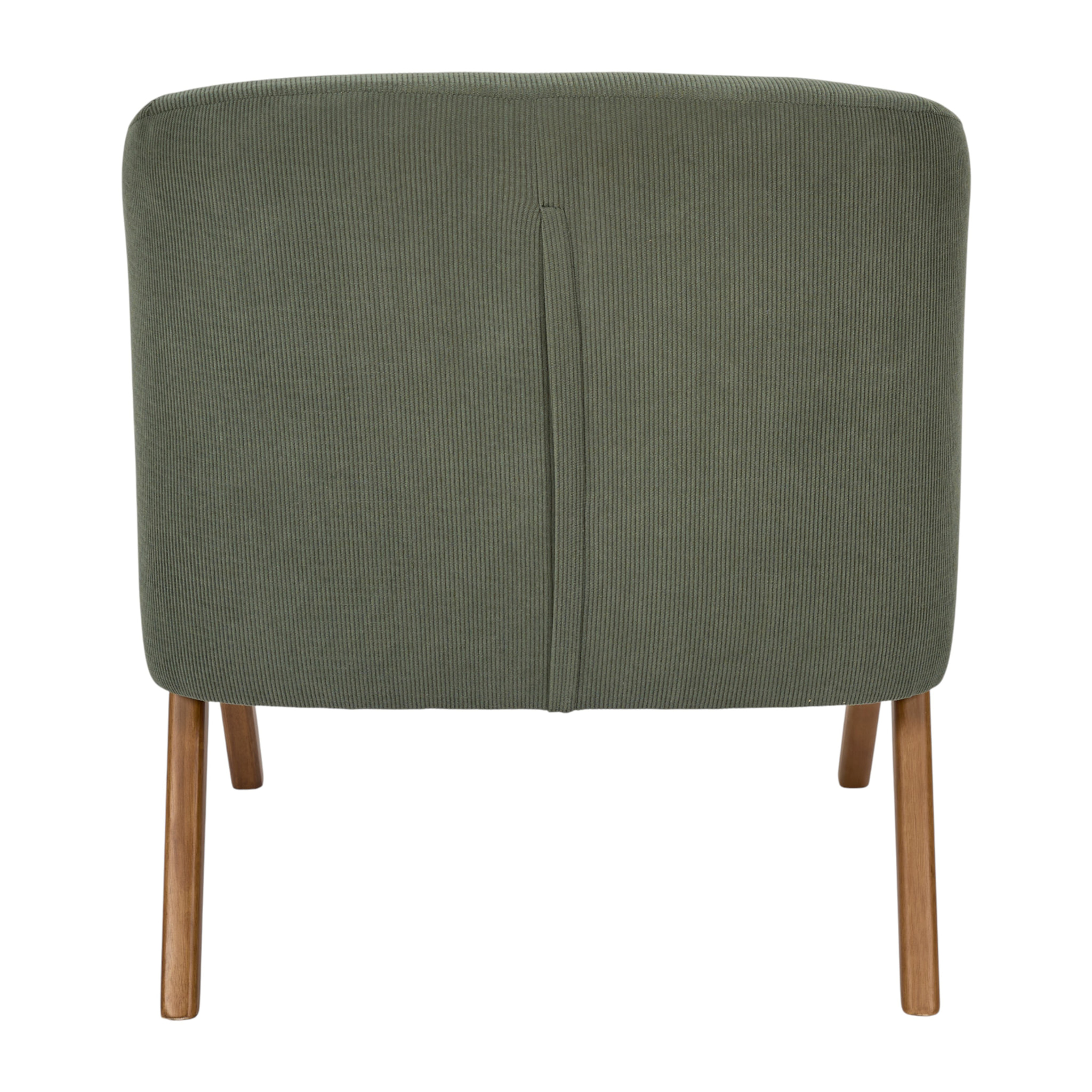 Fauteuil - HOME DECO FACTORY - Jules - Rétro Chic - Côtelé - Vert