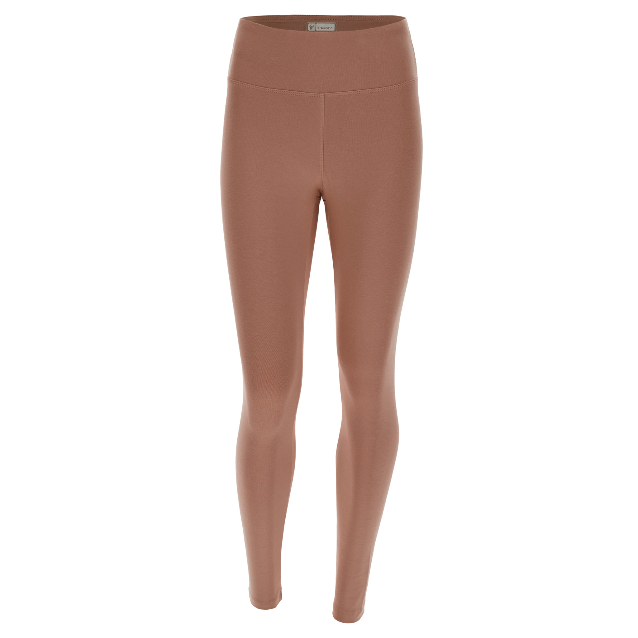 Leggings 7/8 vita alta in cotone elasticizzato