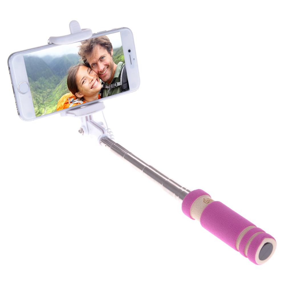 Mini selfie stick con impugnatura antiscivolo