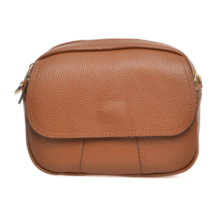 Borsa a tracolla Anna Luchini Cammello