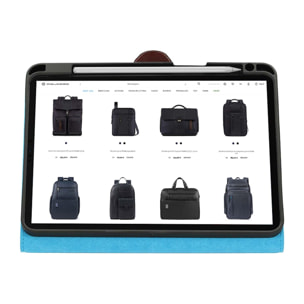 Piquadro Housse en cuir pour iPad®Pro11’’ avec supp