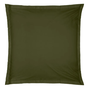 Taie d oreiller "Carina" coton 63x63cm vert kaki