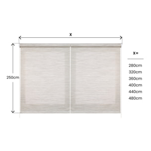 Enrollable XXL SCREEN PRO Solar Textura Gris
