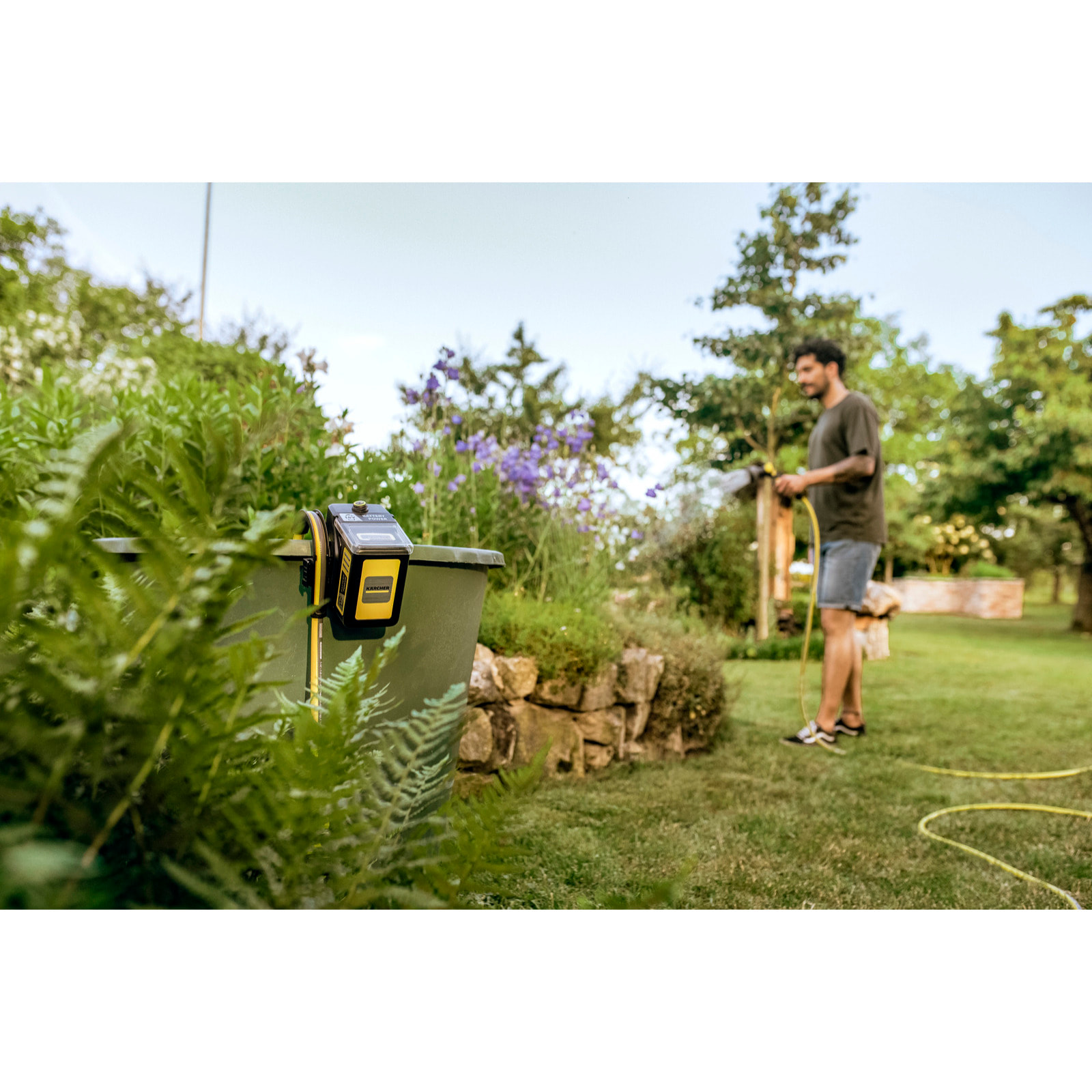 Pompe récupérateur d'eau de pluie Karcher BP 2.000-18 BARREL - sur batterie - batterie non incluse