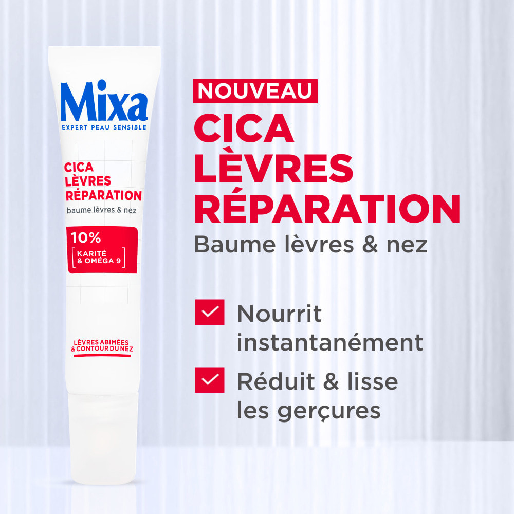 Mixa Baume à Lèvres Cica Réparation 10ml