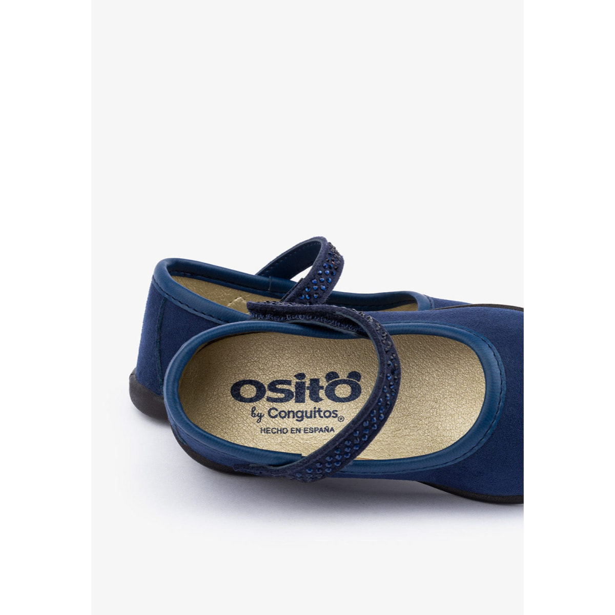 Ballerine per neonati con strass  navy